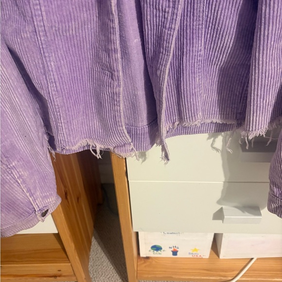 POL Lavender Corduroy Jean Jacket - Picture 4 of 4